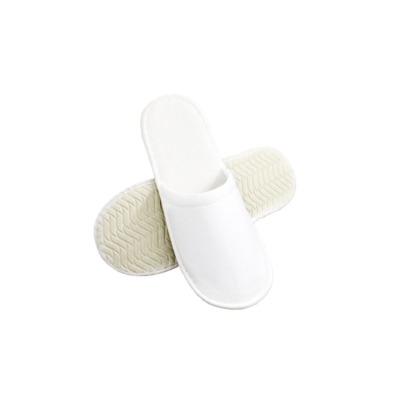 100 x Towelling Disposable Slippers – Closed Toe – Amenities Store